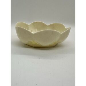 VINTAGE BELLEEK IRISH PORCELAIN SHELL CORAL PATTERN CANDY NUT BOWL LUSTRE